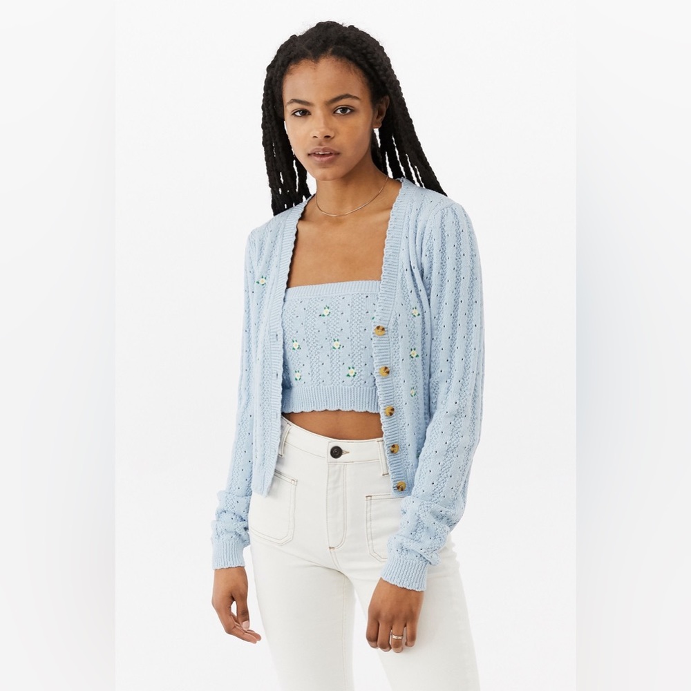UO Embroidered Cardigan size Small NWT